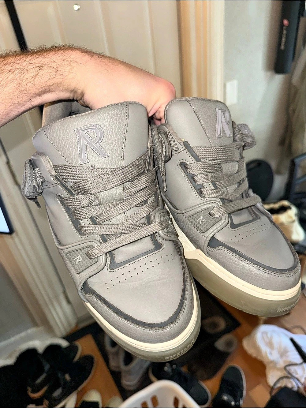 Represent MF9007-OS Studio Sneaker Gray & White US 12